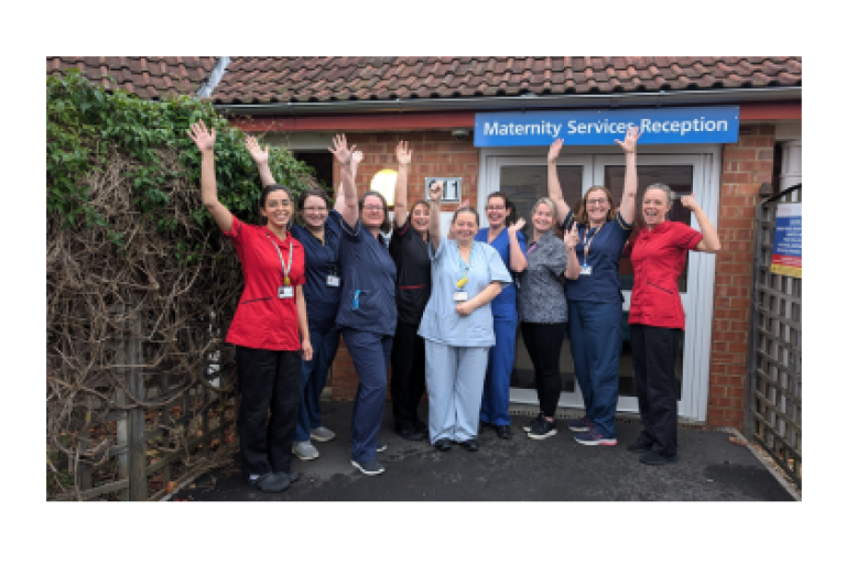 The NBT Maternity Team pose for group photo