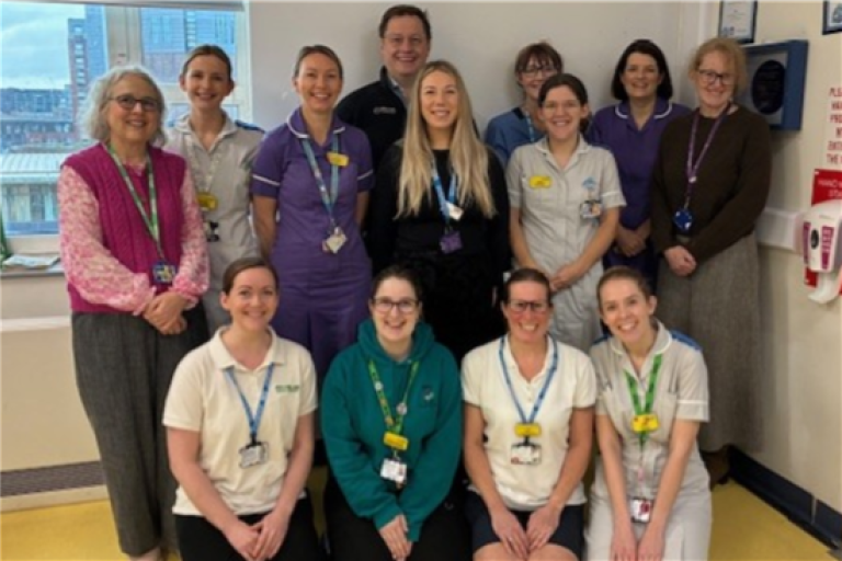 The Paediatric Neuro-Oncology Team smile for group picture