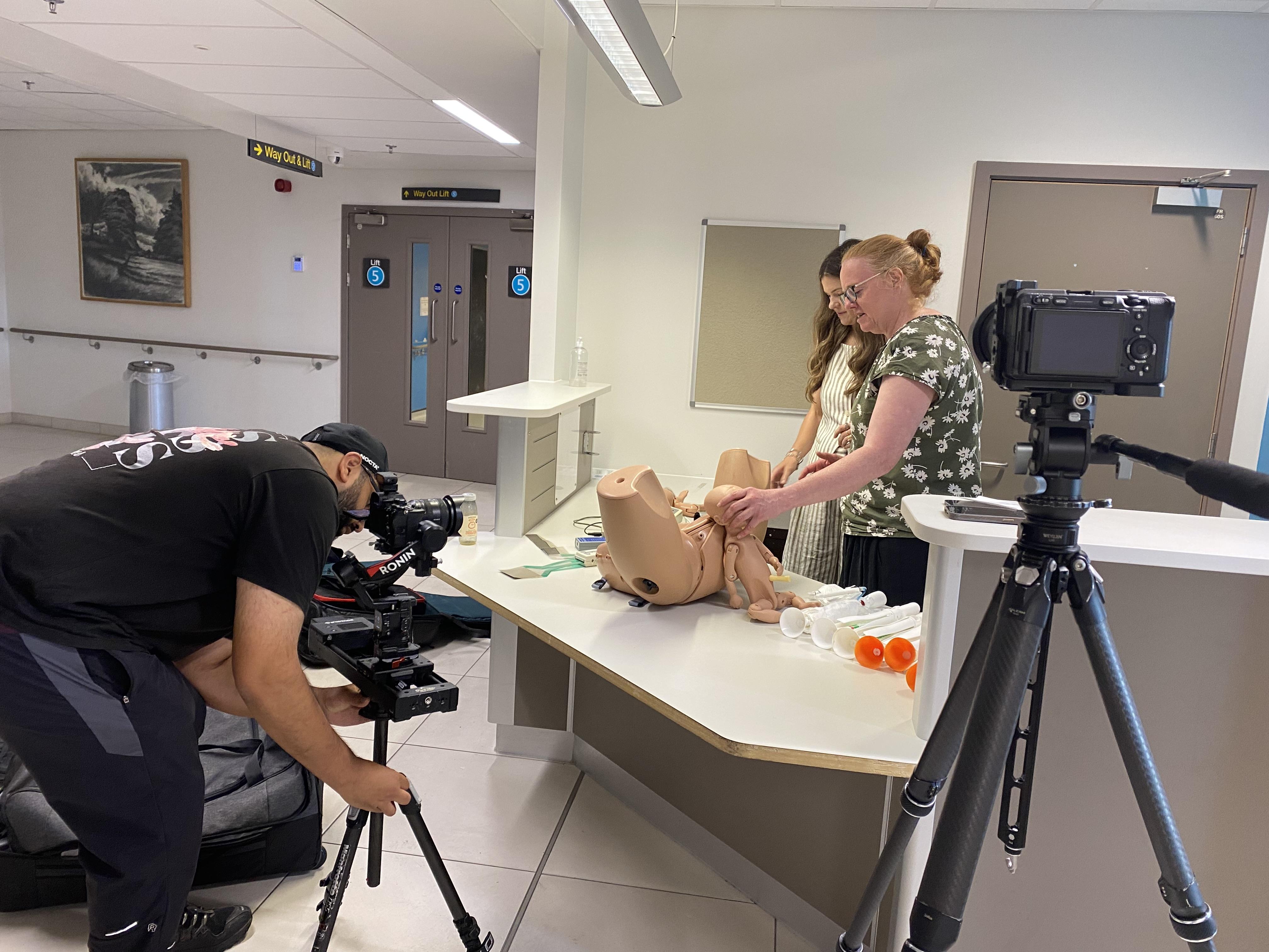 Behind the scenes of the making of the BBC Tech Now documentary
